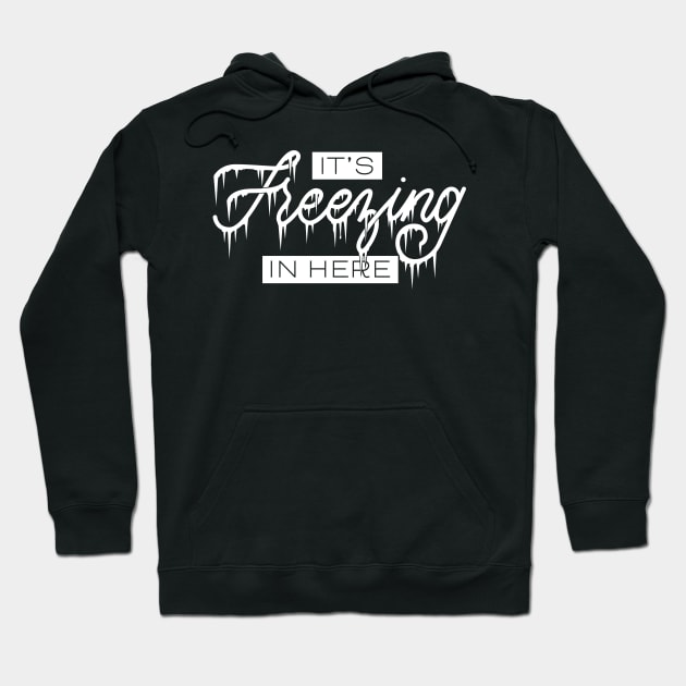 It's Freezing In Here Hoodie by polliadesign